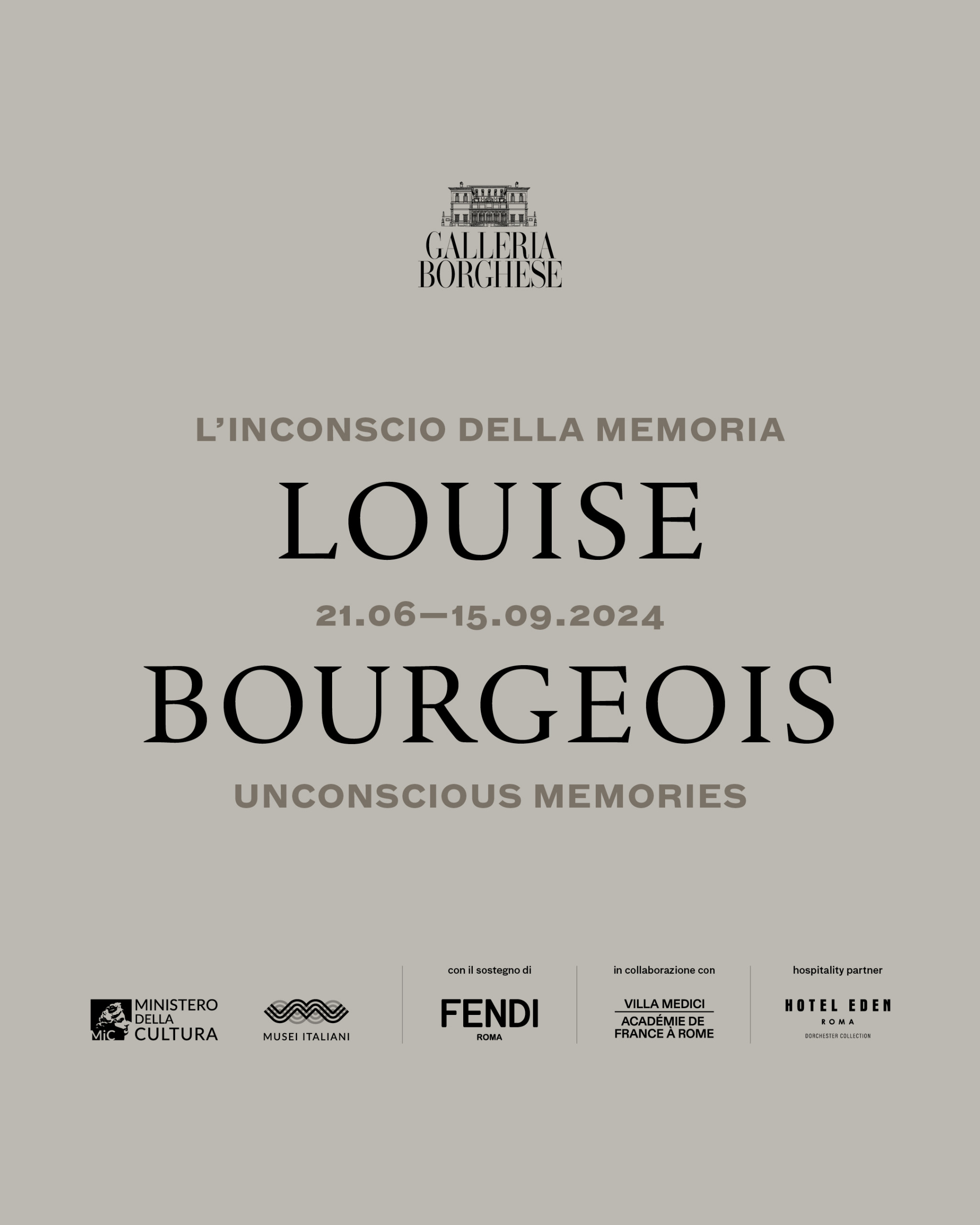 LOUISE BOURGEOIS. UNCONSCIOUS MEMORIES