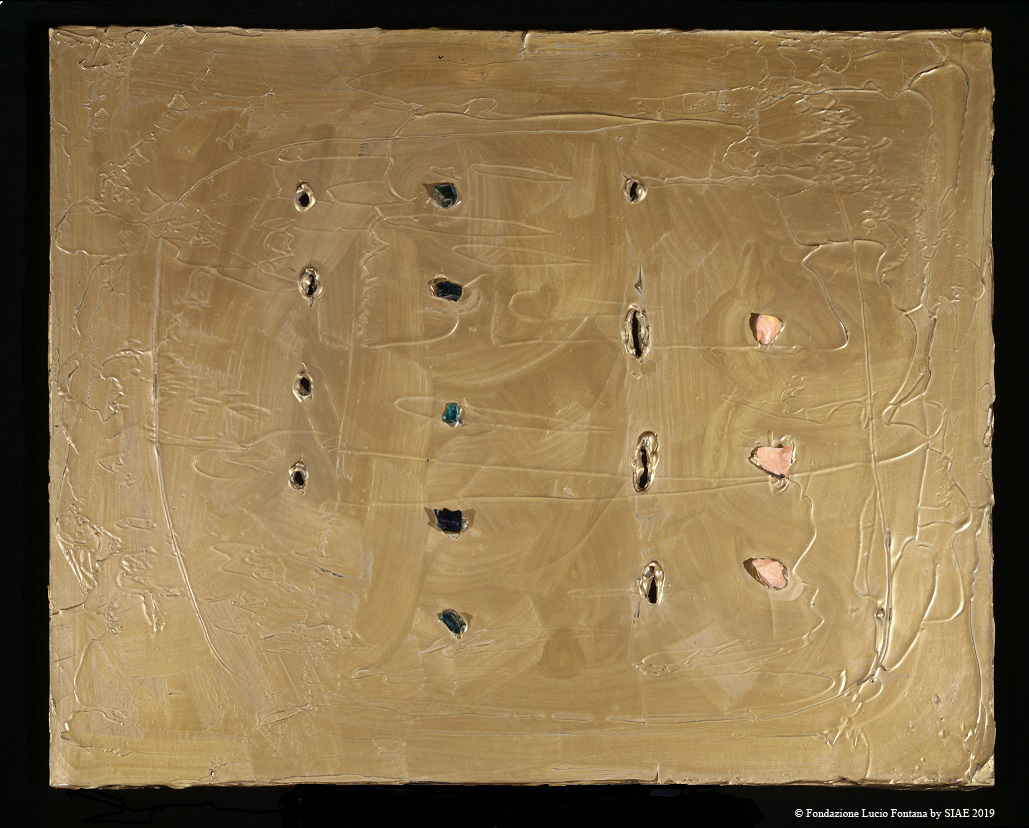 LUCIO FONTANA. EARTH AND GOLD