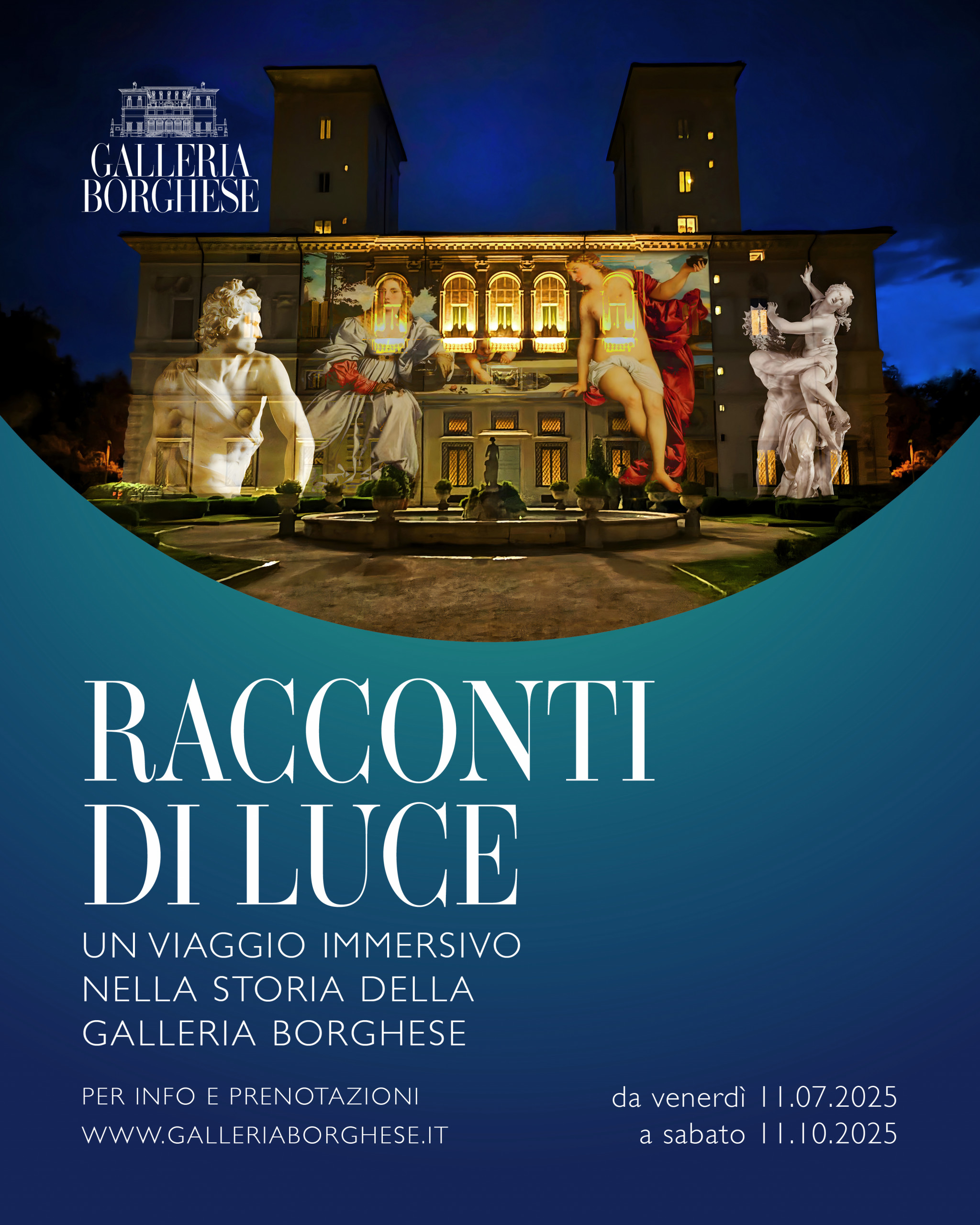 TALES OF LIGHT: AN IMMERSIVE JOURNEY THROUGH THE HISTORY OF GALLERIA BORGHESE