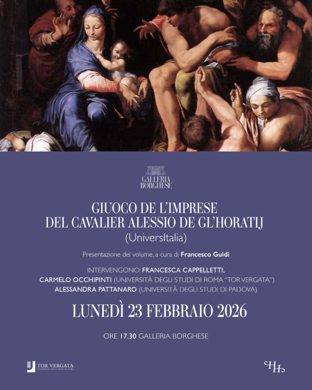 PRESENTAZIONE DEL VOLUME: GIUOCO DE L’IMPRESE DEL CAVALIER ALESSIO DE GL’HORATIJ