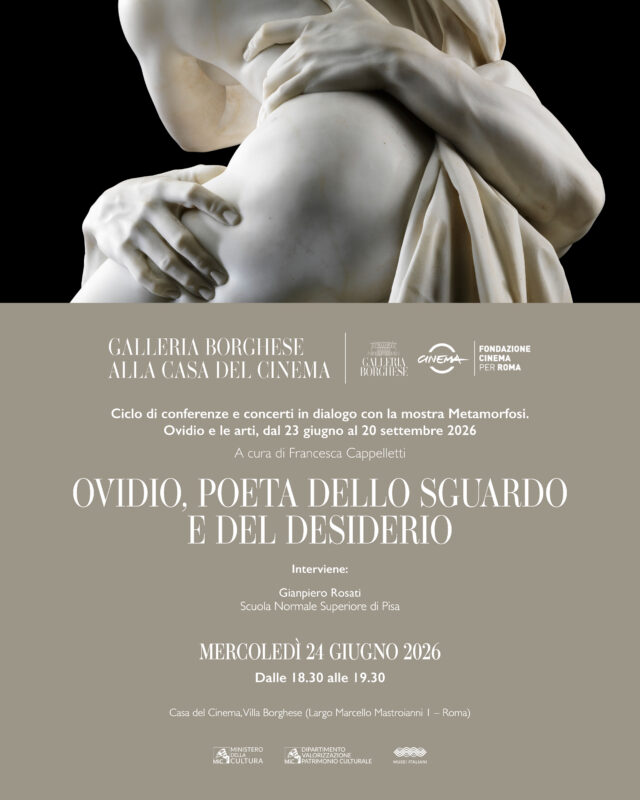 CONFERENZA SULLE METAMORFOSI ALLA CASA DEL CINEMA: OVIDIO, POETA DELLO SGUARDO E DEL DESIDERIO